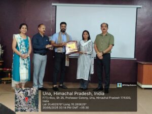 ऊना कॉलेज में सृजन-विचार से विस्तार तक कार्यक्रम आयोजित
